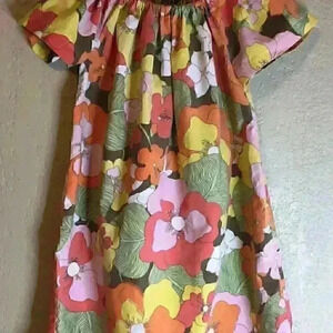 Children girls peasant top/ dress upcycled handmad